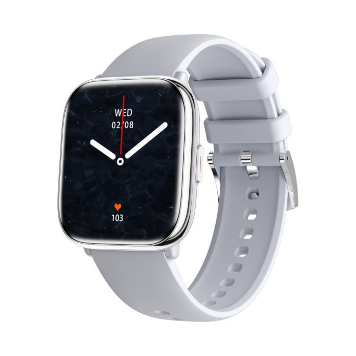 Myphone Reloj Smartwatch Watch Pastel Silver Gray con Pantalla AMOLED 1,75", Bluetooth 5.3, Monitoreo de Salud, Resistencia IP67