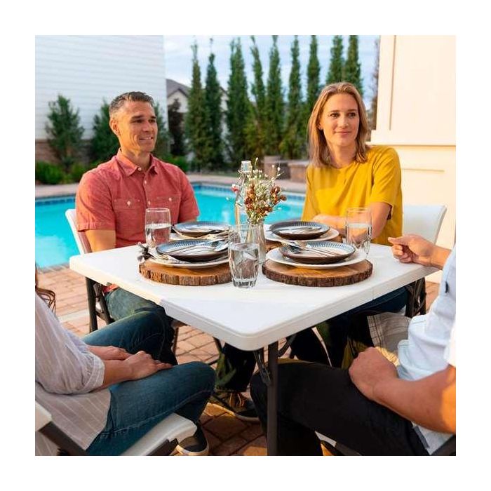 Lifetime Mesa Cuadrada Plegable por la Mitad Blanca 80273 86x86x74cm 4 Lifetime Mesa Cuadrada Plegable por la Mitad Blanca 80273 86x86x74cm 4