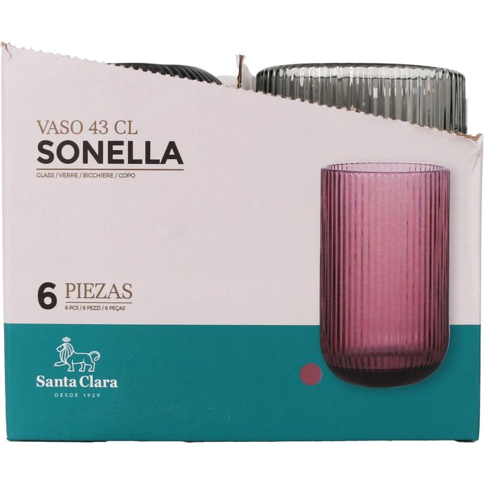 Vaso Alto Sonella 430 cc Verde - Santa Clara (36 Unidades) 2