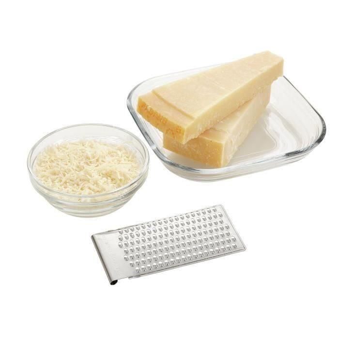 Leifheit 23170 Rallador Universal ComfortLine 4+1 - Rallador de Verduras Multifuncional con 5 Rejillas y Mandolina de Acero Inoxidable 4