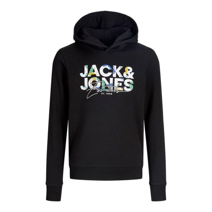 Sudadera con Capucha Niño Jack & Jones Jjgeplas Negro L 0 Sudadera con Capucha Niño Jack & Jones Jjgeplas Negro L 0