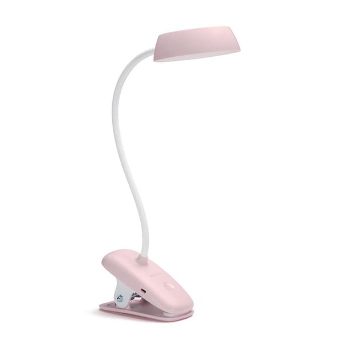 Philips Flexo Pinza LED 3W 4000K Rosa 175 lm con Batería de Litio y Cable USB Philips Flexo Pinza LED 3W 4000K Rosa 175 lm con Batería de Litio y Cable USB