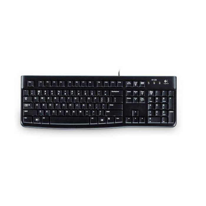 Logitech K120 Teclado USB Perfil Bajo para Negocios, Resistente a Derrames, Duradero, con Teclado Numérico y Silencioso 1 Logitech K120 Teclado USB Perfil Bajo para Negocios, Resistente a Derrames, Duradero, con Teclado Numérico y Silencioso 1