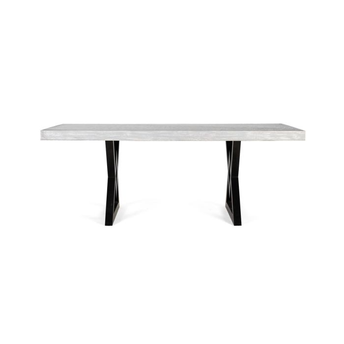 Giner y Colomer Mesa de Comedor Rectangular de Madera de Mango 200 cm con Cristal 8mm 1 Giner y Colomer Mesa de Comedor Rectangular de Madera de Mango 200 cm con Cristal 8mm 1