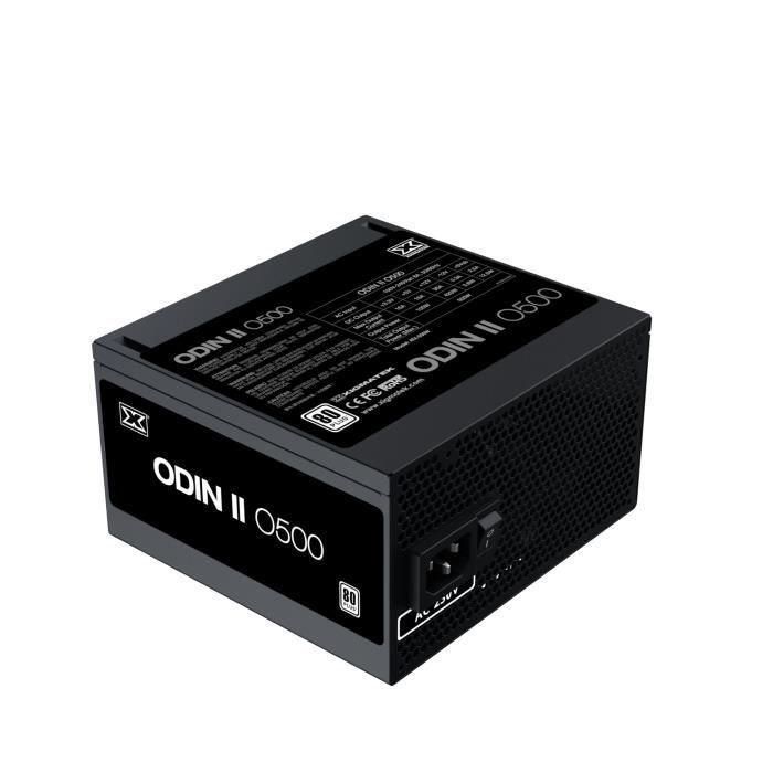 Xigmatek XIG4711409545592 Fuente de alimentación para PC Odin II O500, 500W, 80Plus, No modular, Ventilador 120mm, Negro 1