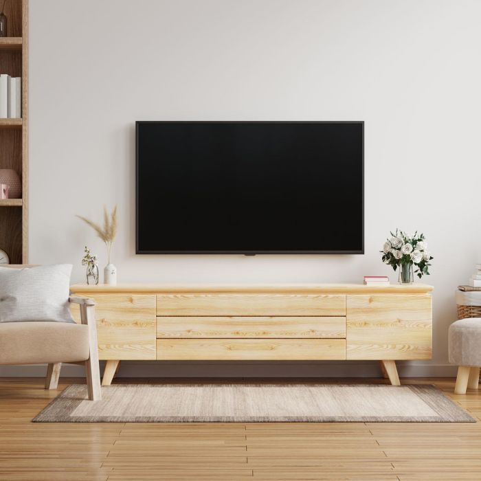 Tooq Soporte Pared TV/Monitor 37"-80" Fijo Negro 45kg Soporte TV para Pantallas de 37 a 80 Pulgadas 3