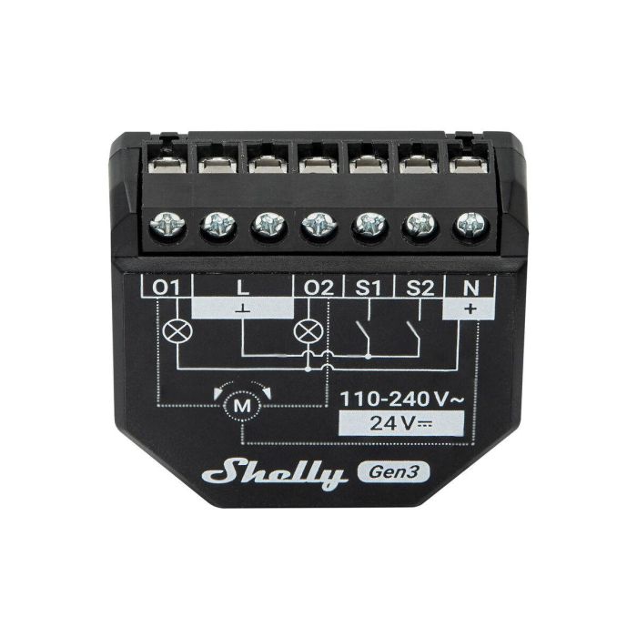 Shelly Relais 2PM Gen3 WLAN max. 16A 2 Canales Medición Empotrar 6