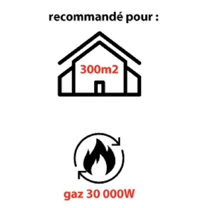 Mecafer MH30000G Calentador de gas con turbina 30000 W, encendido piezoeléctrico, butano y propano 1 Mecafer MH30000G Calentador de gas con turbina 30000 W, encendido piezoeléctrico, butano y propano 1