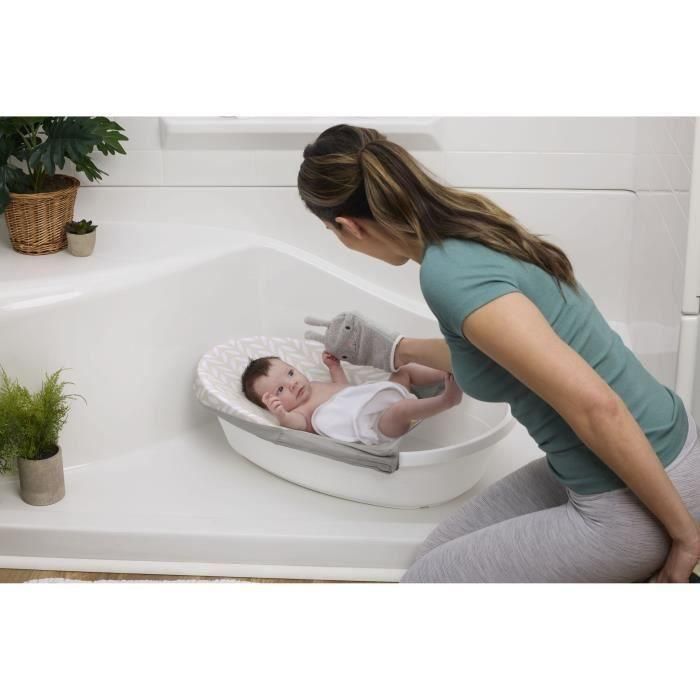 Ingenuity ING17492 - Hamaca de Baño Ajustable Sylvi Baby Bath con Toallita y Libro para Bebés hasta 6 meses 2