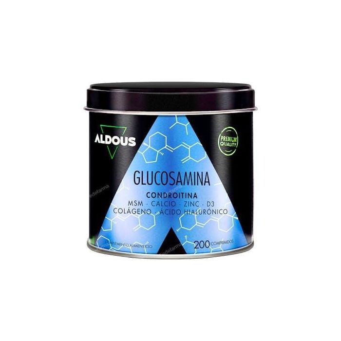 ALDOUS BIO Glucosamina Condroitina MSM Colágeno Ácido Hialurónico - Soporte Articular y Huesos