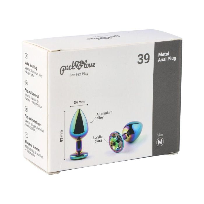 Plug Anal Pick&Love Nº 39 Multicolor (8,3 cm) 9 Plug Anal Pick&Love Nº 39 Multicolor (8,3 cm) 9