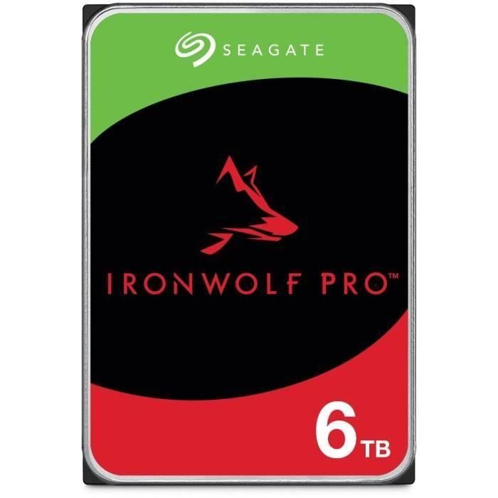 TECNOLOGÍA SEAGATE - IronWolf Pro - Disco duro interno de 6TB - Para IronWolf Pro NAS