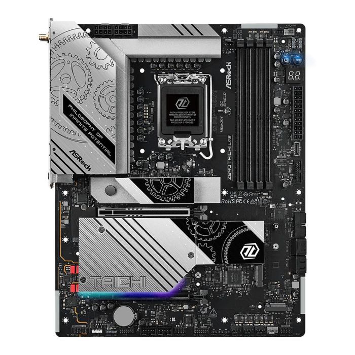 ASRock Z890 Taichi Lite 1851 ATX HDMI/USB-C DDR5 Retail Placa Base para PC con Intel Z890, Socket LGA 1851 y Wi-Fi 7