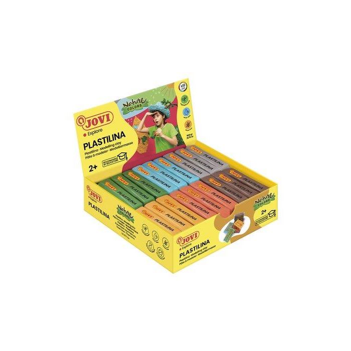 Plastilina Jovi 70 Pastilla 50 Gr. Surtido Colores Nature Caja De 18 (3X 6 Col.)