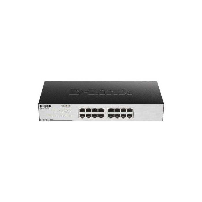 D-Link GO-SW-16G Conmutador de Red Gigabit 16 Puertos RJ-45 10/100/1000, Plug & Play, Silencioso con EEE D-Link GO-SW-16G Conmutador de Red Gigabit 16 Puertos RJ-45 10/100/1000, Plug & Play, Silencioso con EEE