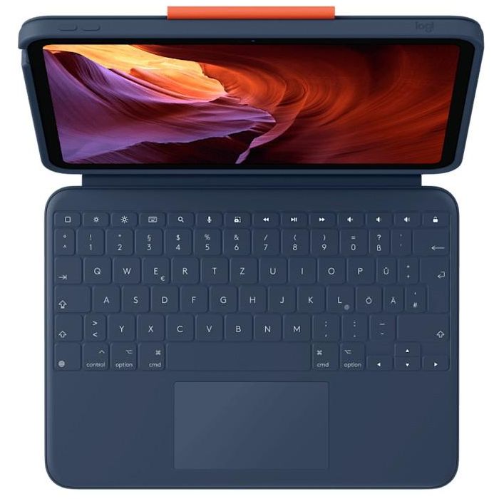 Logitech Rugged Combo 4 Touch iPad 10th gen Classic Blue - Funda con Teclado Táctil Antigolpes 2