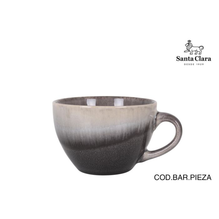 Santa Clara Jumbo 425 cc Ø11.5x7.8 cm - Taza Grande de Cerámica para Café o Sopa (12 Unidades)