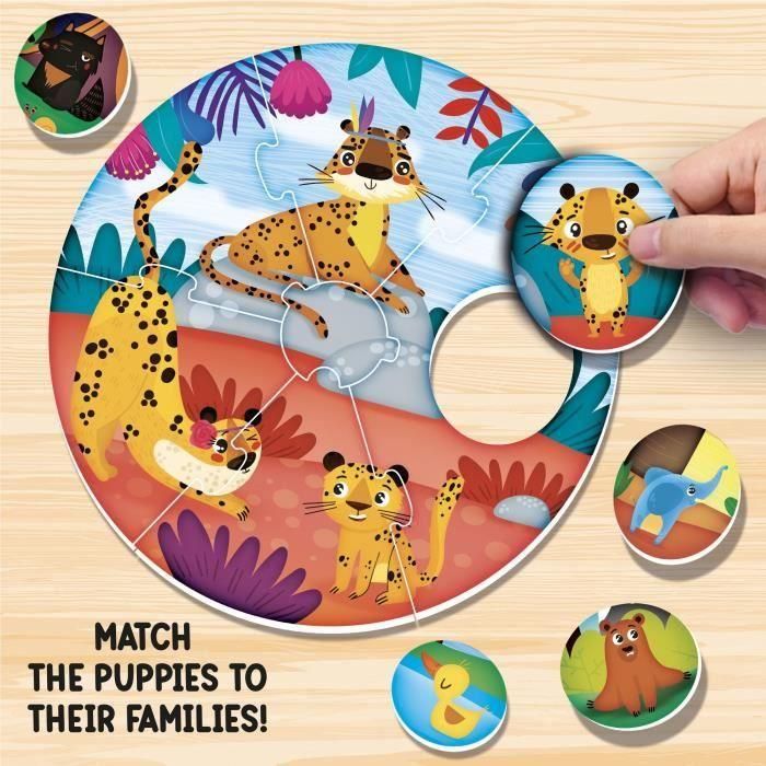 Divertido juego de rompecabezas - LISCIANI - Une cachorros y mamás 2 Divertido juego de rompecabezas - LISCIANI - Une cachorros y mamás 2