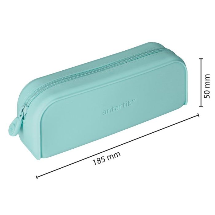 Estuche Portatodo Antartik Prisma Silicona Soft Rectangular 185x50x75 mm Menta 1