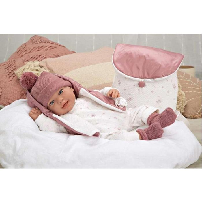Muñeca elegance 45 cm adi rosa c/mochila (muñeco de peso) 13