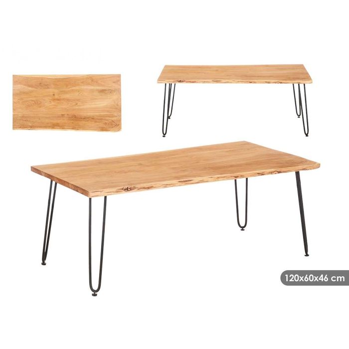 Mesa Auxiliar Madera Live Edge 120x60x46 cm - Giftdecor Mesa Auxiliar Madera Live Edge 120x60x46 cm - Giftdecor