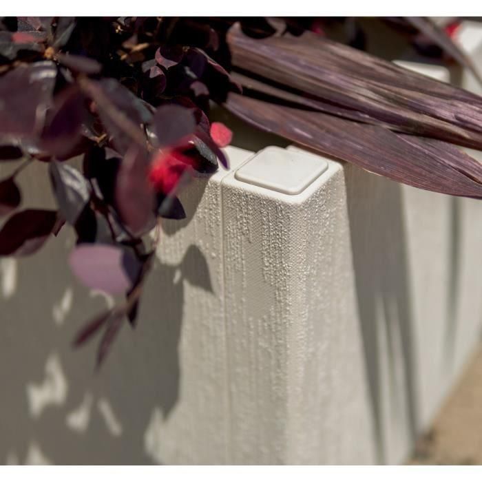 Jardinera - ETHICA - Grafito - Cuadrada con enrejado - 38 L - STEFANPLAST 1 Jardinera - ETHICA - Grafito - Cuadrada con enrejado - 38 L - STEFANPLAST 1