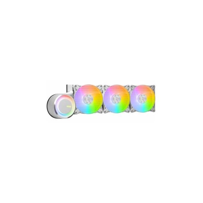 MSI MAG CORELIQUID E360 WHITE - Sistema de Refrigeración Líquida para CPU, Radiador 360mm, Compatible Intel/AMD, ARGB, 3 Ventiladores, 20dBA - 306-7ZW6E27-C24 1 MSI MAG CORELIQUID E360 WHITE - Sistema de Refrigeración Líquida para CPU, Radiador 360mm, Compatible Intel/AMD, ARGB, 3 Ventiladores, 20dBA - 306-7ZW6E27-C24 1