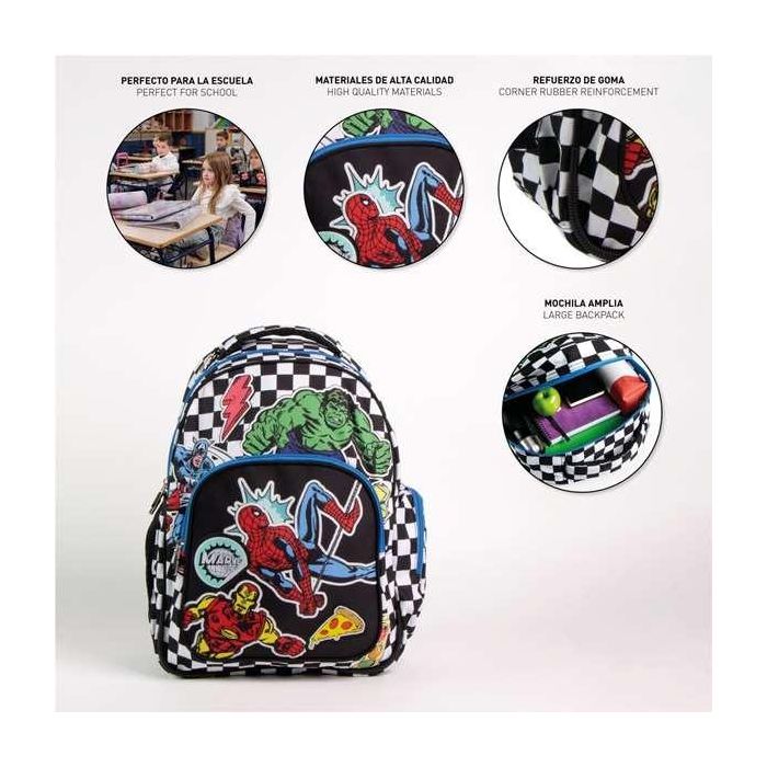 Mochila escolar mediana 42 cm avengers 3.3 x 4.2 x 42.0 cm 2 Mochila escolar mediana 42 cm avengers 3.3 x 4.2 x 42.0 cm 2