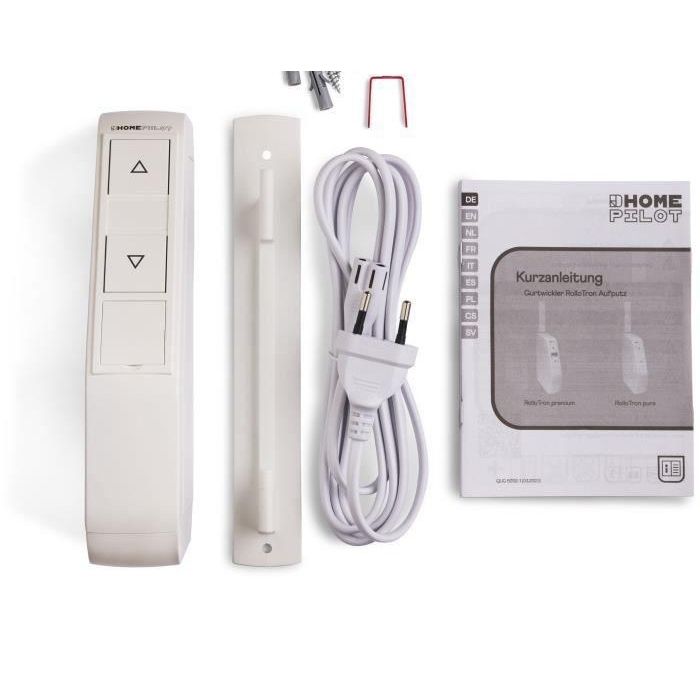 Home Pilot 10152330 Enrollador de Correa de Pared RolloTron Pure 30 kg Fuerza Tracción, Memoria 24h 2