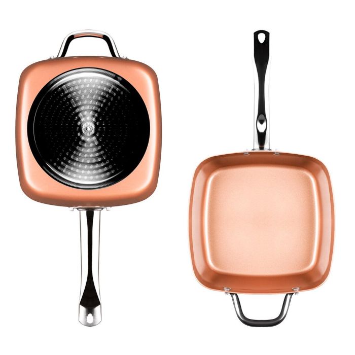 Set de Sartén Multifunción 5 en 1 Copper Coppans InnovaGoods 4 Piezas 10 Set de Sartén Multifunción 5 en 1 Copper Coppans InnovaGoods 4 Piezas 10