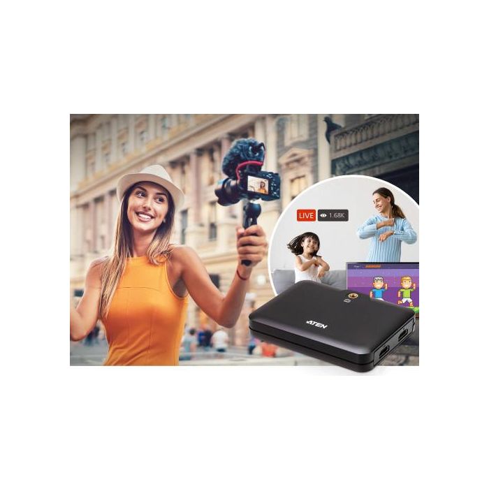 ATEN CAMLIVE™+ UC3021 (captura de vídeo UVC de HDMI a USB-C con power pass-thourgh PD3.0) 3