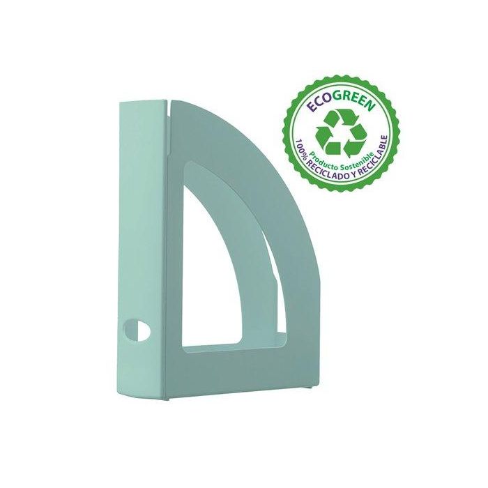 Revistero Plastico Archivo 2000 Verde Pastel