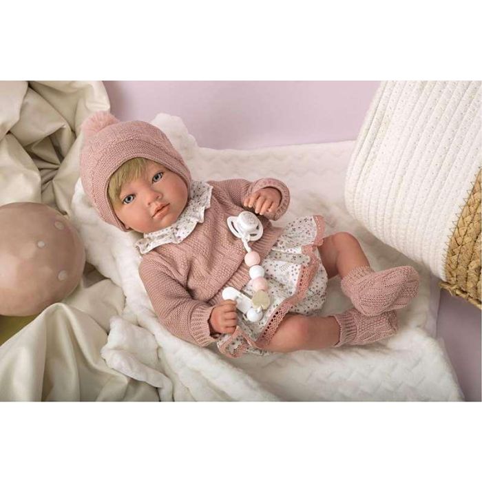 Muñeca reborn arias 40 cm abril rosa c/manta 3 Muñeca reborn arias 40 cm abril rosa c/manta 3
