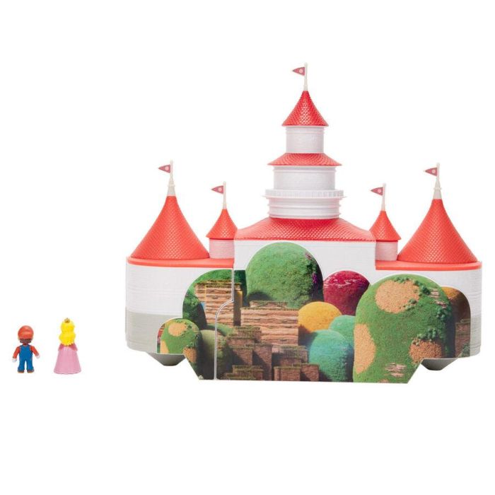 Playset Castillo del Reino Champión + 2 figuras Super Mario Bros 10