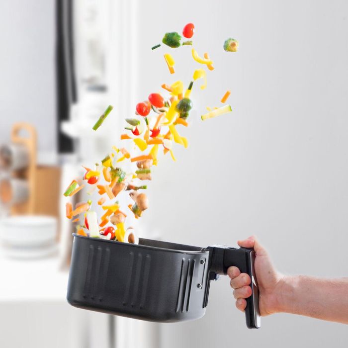 Freidora de Aire InnovaGoods Fryinn Pro 5500 Negro 1700 W 5,5 L Acero Inoxidable 6 Freidora de Aire InnovaGoods Fryinn Pro 5500 Negro 1700 W 5,5 L Acero Inoxidable 6