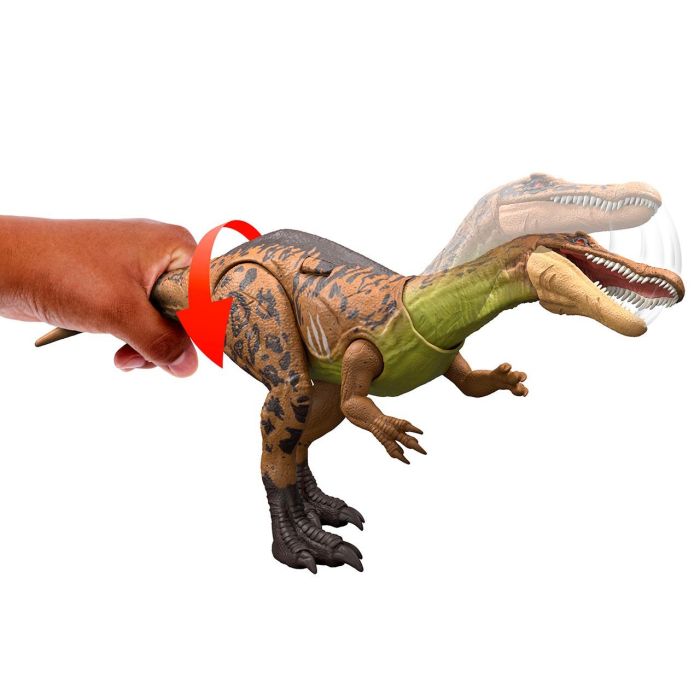 Mattel Jcl73 Figura Dinosaurio Gigantic Trackers Suchomimus Jurassic World Chaos Theory con Ataque de Paliza y Acción de Mordida, Coleccionable +4 años 4