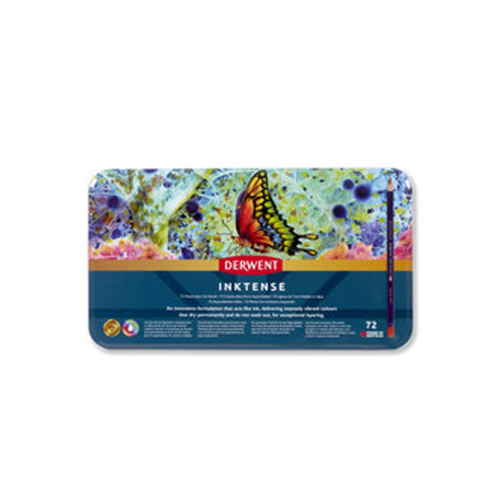 Derwent Lápices de Acuarela Inktense Caja Metálica 72 Unidades Colores Surtidos 2
