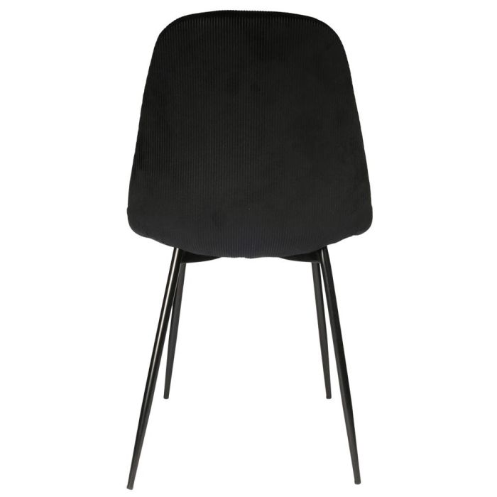 Home Deco Factory Silla Giulia Terciopelo Negra - Colección Lounge 3