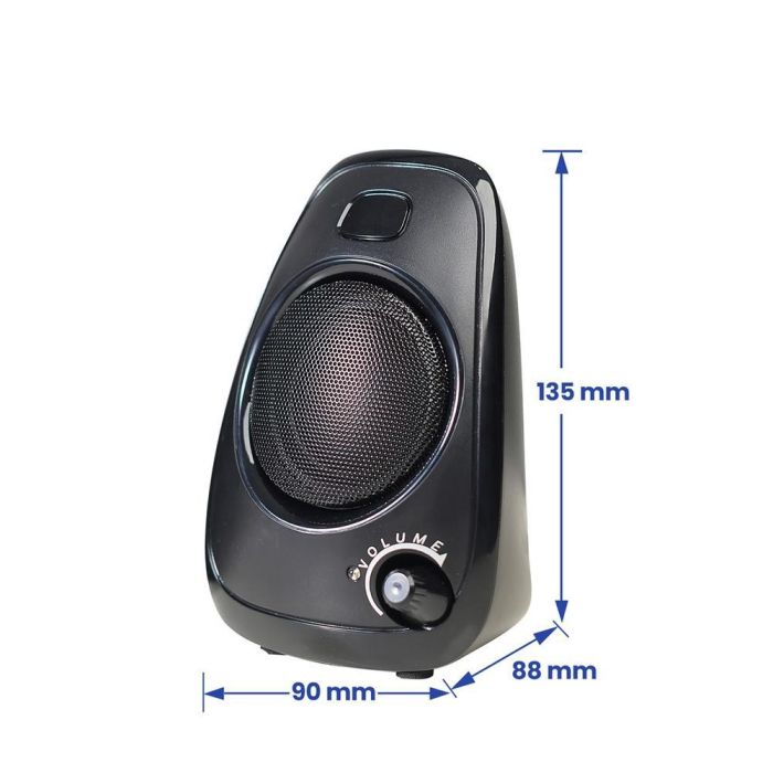 Ewent Altavoces 2.0 Ew3527 Negro 6W RMS, USB, Jack 3.5mm, Control de Volumen 1 Ewent Altavoces 2.0 Ew3527 Negro 6W RMS, USB, Jack 3.5mm, Control de Volumen 1