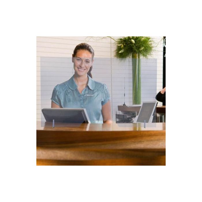 MAMPARA PROTECTORA APPROX APPAPSFRONT - 1000*600MM - METACRILATO TRANSPARENTE 5MM - ALTURA VENTANA 7CM 1