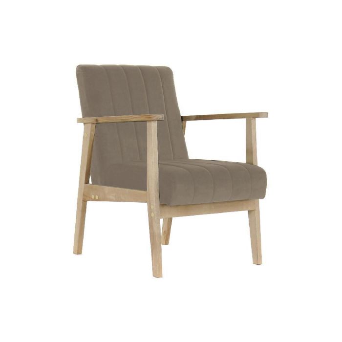 Sillon Sixties DKD Home Decor Beige Natural 68 x 81 x 63 cm