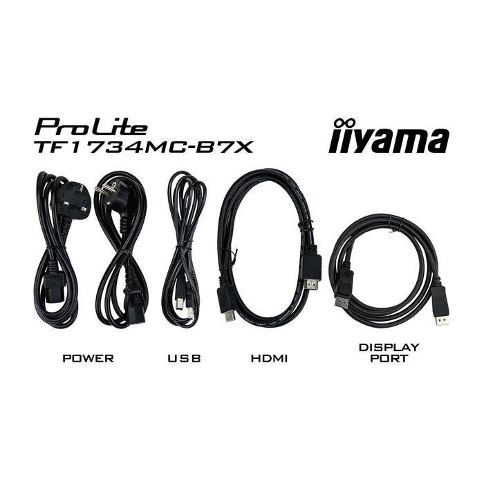 IIYAMA TF1734MC-B7X Monitor Táctil 17" (43.2cm) SXGA 1280x1024 HDMI+DP 5:4 TN 8 IIYAMA TF1734MC-B7X Monitor Táctil 17" (43.2cm) SXGA 1280x1024 HDMI+DP 5:4 TN 8