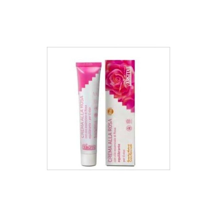 ARGITAL Crema de Rosas Bio 50ml, Equilibrante para Cara, Cuello y Escote, Todo Tipo de Piel
