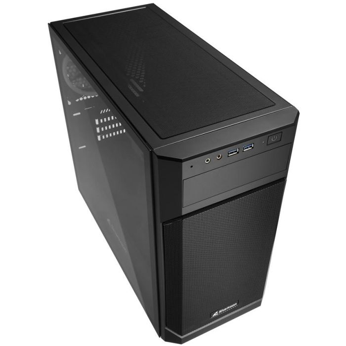 Sharkoon V1000 RGB Micro Torre Negra con 3 Ventiladores LED RGB 120mm Preinstalados, Caja PC Micro-ATX, GPU 40cm 2 Sharkoon V1000 RGB Micro Torre Negra con 3 Ventiladores LED RGB 120mm Preinstalados, Caja PC Micro-ATX, GPU 40cm 2