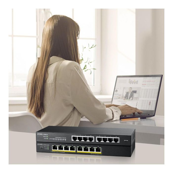 Zyxel GS1915-8EP Switch Inteligente Gigabit de 8 Puertos con 8 Puertos PoE y Presupuesto de 60W 7