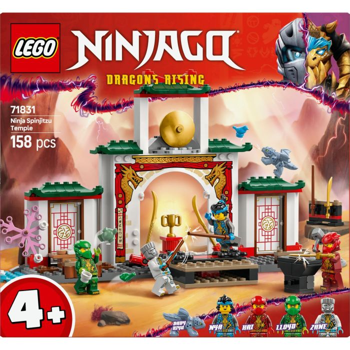 LEGO 71831 Templo Ninja del Spinjitzu NINJAGO con Dragón, 4 Minifiguras (Zane, Nya, Kai, Lloyd) y Accesorios – +4 años 11 LEGO 71831 Templo Ninja del Spinjitzu NINJAGO con Dragón, 4 Minifiguras (Zane, Nya, Kai, Lloyd) y Accesorios – +4 años 11