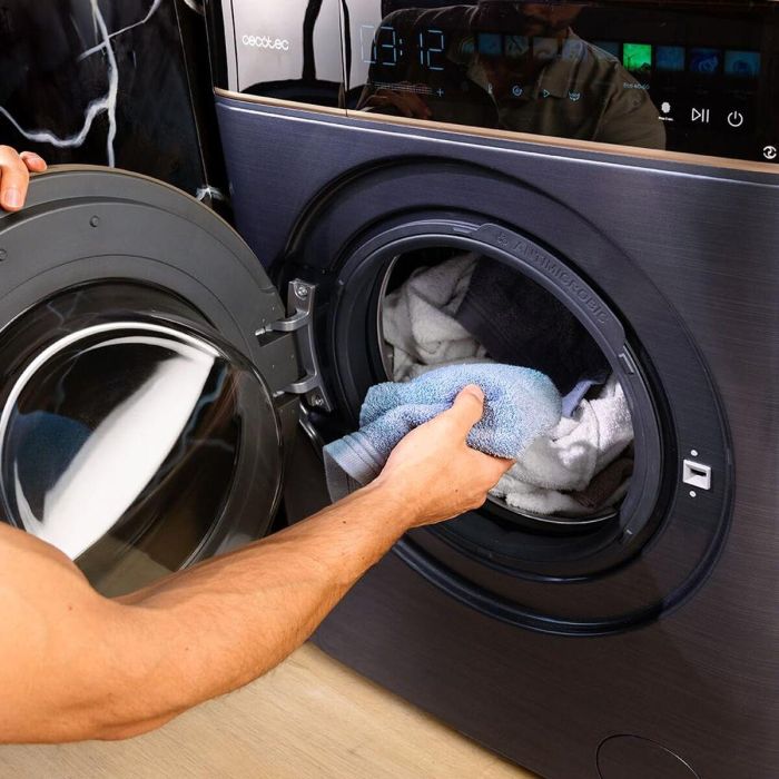 Cecotec Lavadora-Secadora 85900 Inverter Titanio 8/5 kg 1400 rpm Motor Inverter Clase A/D 12