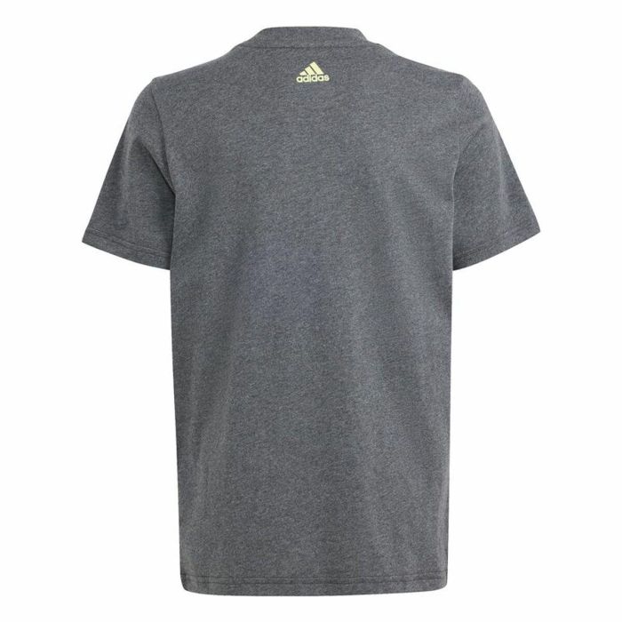 Camiseta de Manga Corta Infantil Adidas Essentials Big Logo Gris 4