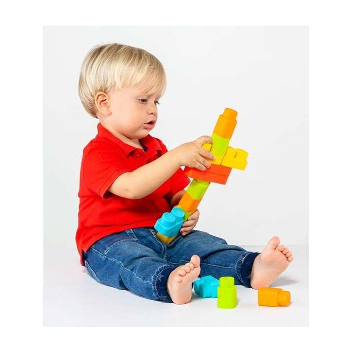 Molto Bolsa Bloques Blandos 30 Piezas Juguete Construcción Bebé +6 Meses