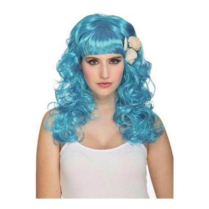 Peluca de sirenita azul 185 g Peluca de sirenita azul 185 g